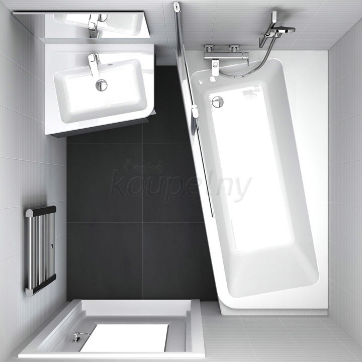 Designová koupelnová série Ravak KONCEPT 10° - příklad interiérové realizace