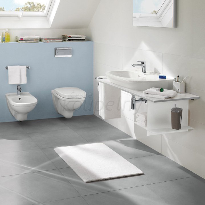 Designová koupelnová série Villeroy & Boch O.NOVO (příklad interiérové realizace)