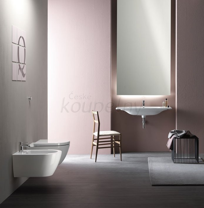 Designová série sanitární keramiky GSI PURA - příklad interiérové realizace