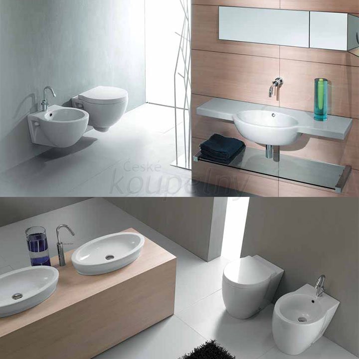 Designová série sanitární keramiky GSI PANORAMA - příklady interiérových realizací