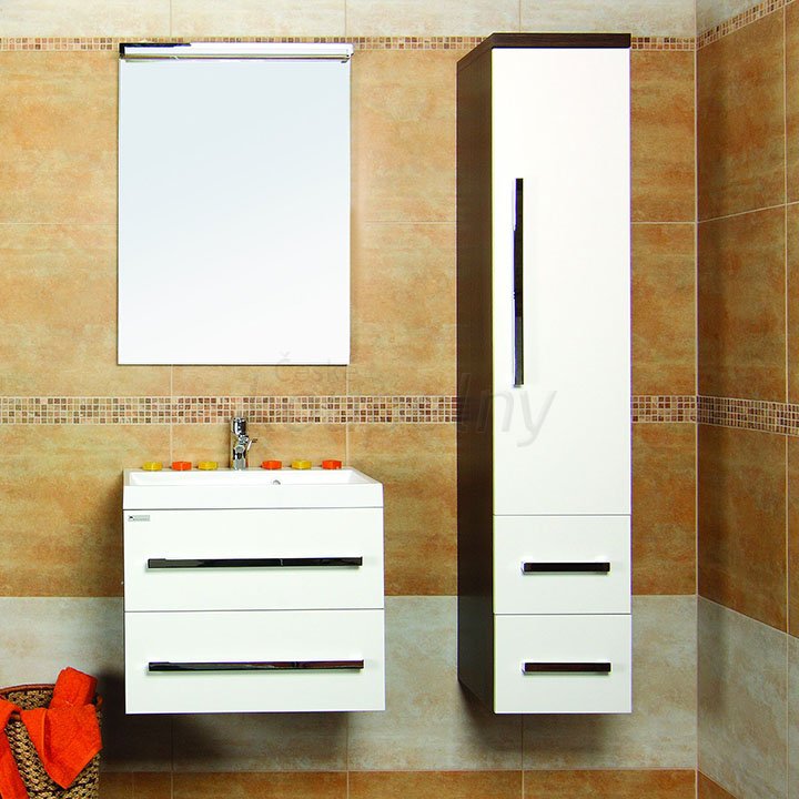 Designová série koupelnového nábytku Jika CUBE WAY - příklad interiérové realizace