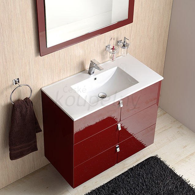 Designová série koupelnového nábytku Erra MITRA - příklad interiérové realizace